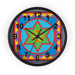 Wall Clock (Numbers) - Emerging Flower